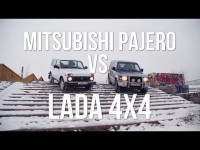 Видео тест-драйв новой Lada 4x4 и поддержанного Mitsubishi Pajero от канала Колёса.ру