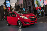 Chevrolet Spark drives through the streets of New York City
